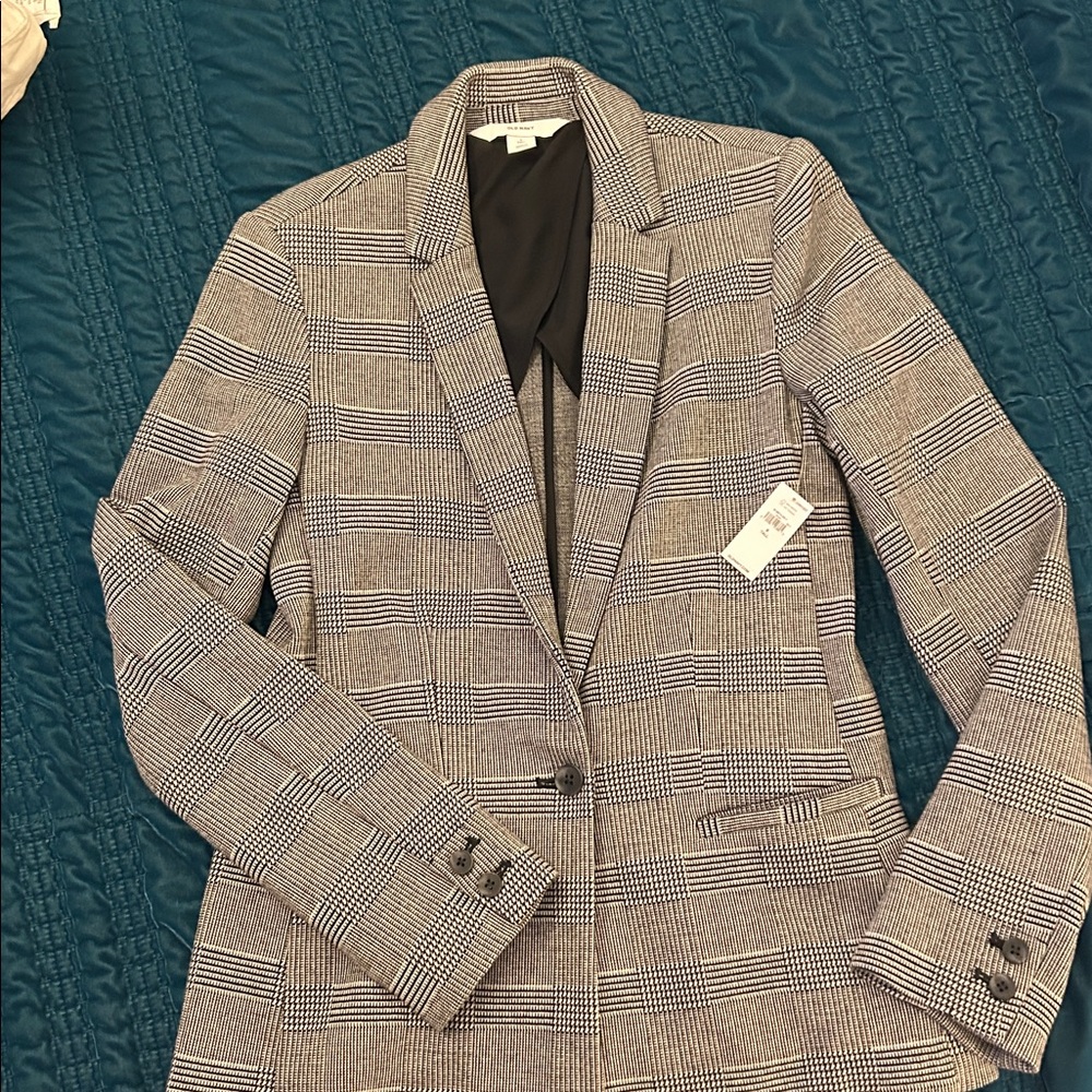 Women's Plaid Blazer Jacket